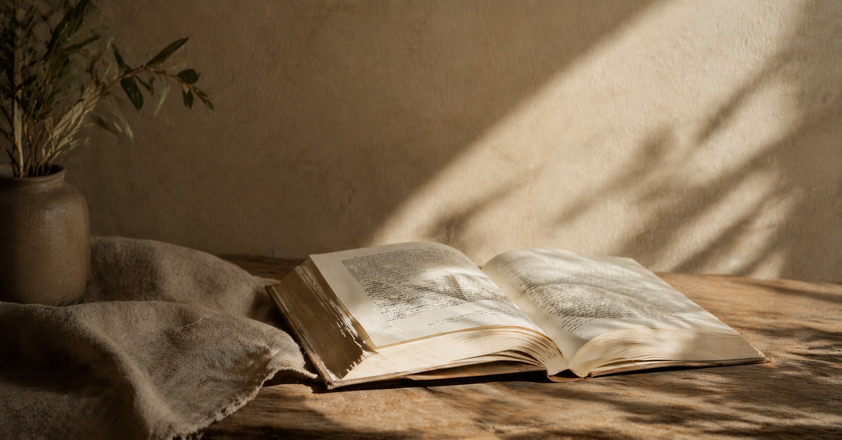 Quiet neutral-toned image representing the calm brain state needed for reading progress